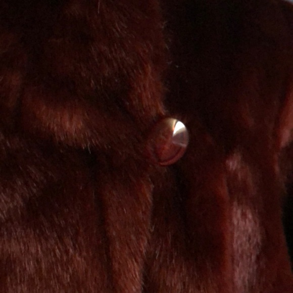 Vintage TERRY Lewis full length faux mink coat. - Picture 2 of 9